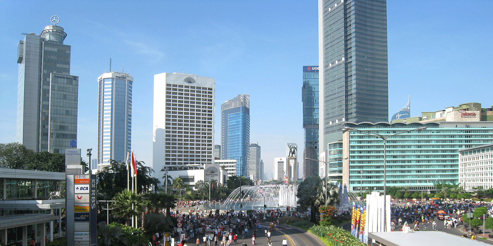 Une série d'explosions et de fusillades à Djakarta a fait au moins sept morts, dont cinq assaillants présumés. © Wikicommons