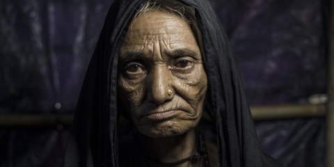 Les réfugiés rohingyas qui sont parvenus au Bangladesh sont nombreux à conserver leurs plus petites possessions près du cœur. © Ahmer Khan