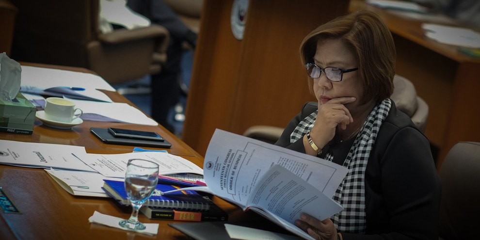 La sénatrice Leila de Lima. ©DR