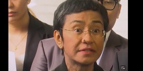 La journaliste philippine et lauréate du prix Nobel Maria Ressa lors de la Journée internationale des droits de l'homme 2022 à Manille. © Amnesty International (snapshot vidéo)