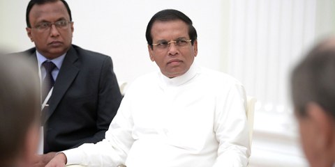 Alors que le Sri Lanka n’a plus exécuté de prisonniers depuis 1976, le président de la République Maithripala Sirisena a annoncé en juillet 2018 vouloir pendre les trafiquants de drogue. ©Kremlin.ru