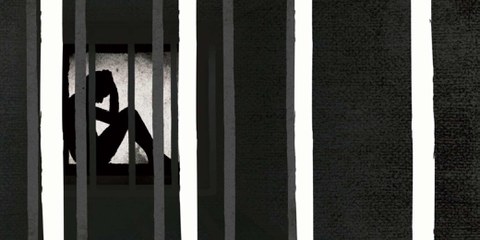 Un dessin illustrant l'isolement dont sont victimes les prisonniers et prisonnières de conscience au Viêt-Nam. © Colin Foo