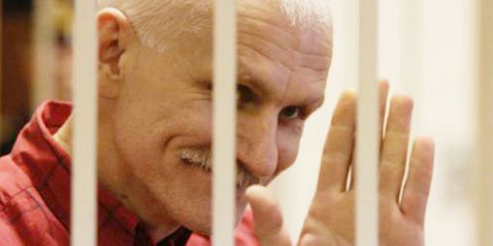 Les prisonniers d'opinion, comme Ales Bialiatski, sont nombreux en Bélarus. © Vladimir Gridin pour Radio Svaboda 