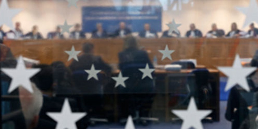 Salle plénière de la Cour européenne des droits de l'homme, avant que l'arrêt ne soit délivré. © REUTERS/Vincent Kessler 