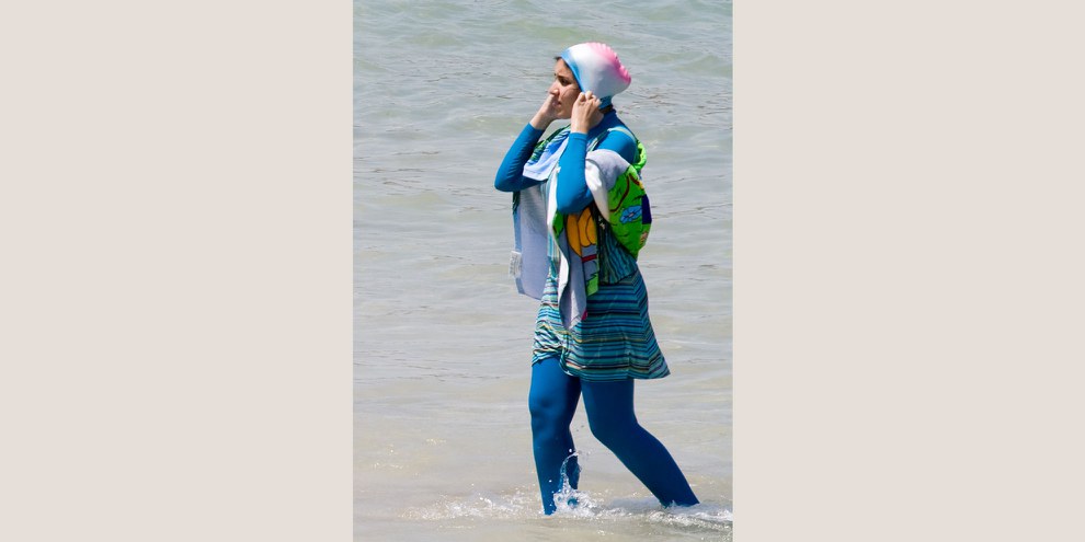 Une femme habillée d'un Burkini © Giorgio Montersino