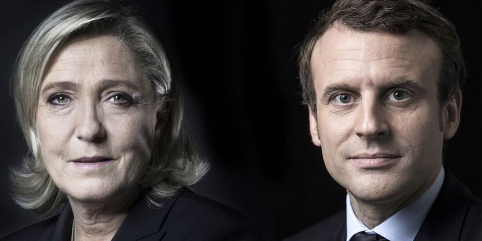 Emmanuel Macron © AFP/JOEL SAGET - Marine Le Pen © Eric FEFERBERG / AFP