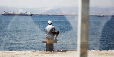 D'après la police grecque, le 20 octobre, 14 ressortissants syriens ont été renvoyés de l'île de Kos vers Adana, en Turquie, aux termes des dispositions de l'accord conclu entre la Turquie et l'Union européenne. © Giorgos Moutafis/Amnesty International