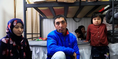 Conditions désastreuses dans le camp de réfugiés de Moria à Lesbos. © Giorgos Moutafis / AI