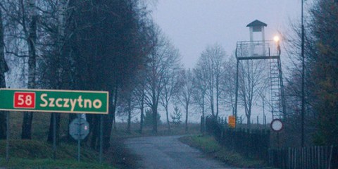 Lieu où s'est peut-être trouvée la prison secrète de la CIA en Pologne, Stare Kiejkuty. © AP Photo/Czarek Sokolowski