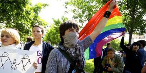Si la loi est promulgée, les manifestations LGBTI seront supprimées partout où des enfants pourraient être présents. © Charles Meacham/Demotix