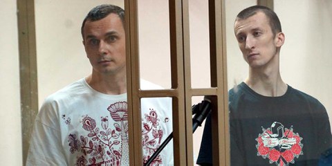 Oleg Sentsov (à gauche) et Alexandr Kolchenko (à droite) © Anton Naumlyuk