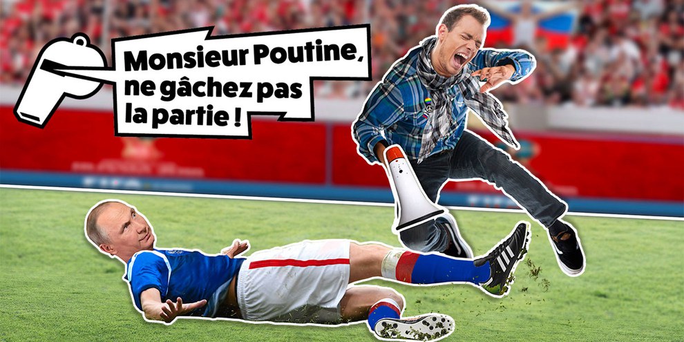 La section suisse d’Amnesty International a mené une campagne pour protéger les défenseur·e·s des droits humains en Russie pendant la Coupe du monde 2018.