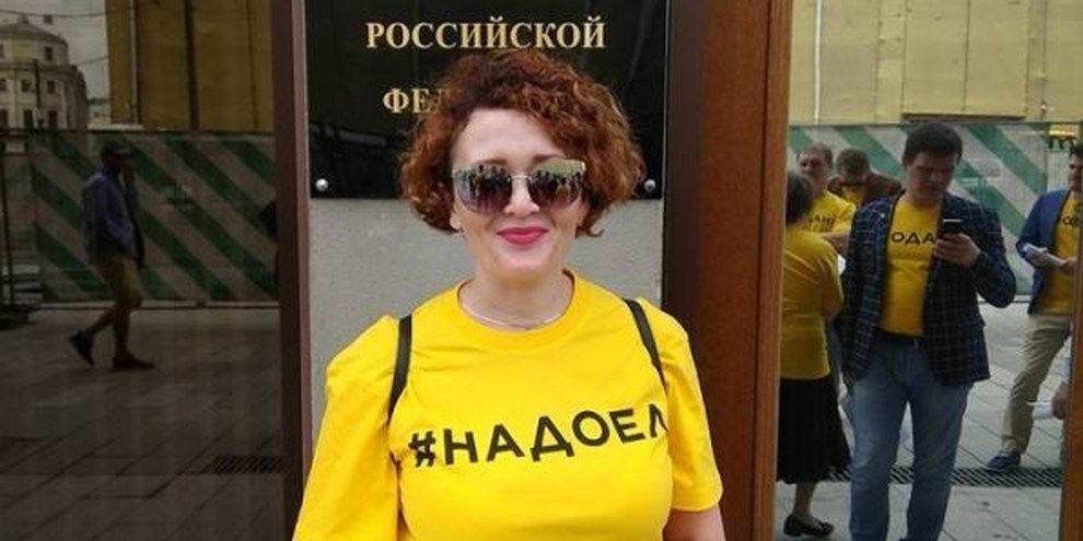 Anastasia Shevchenko d'Open Russia risque jusqu'à six ans de prison. © Novaya Gazeta