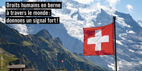 Les droits humains sont menacés : Donnons un signal fort! © AICH