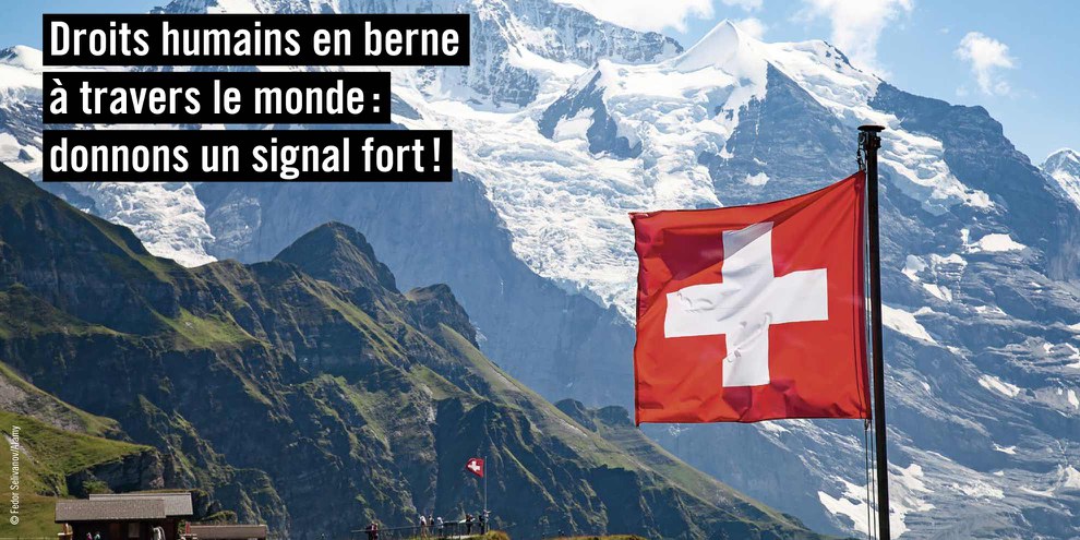 Les droits humains sont menacés : Donnons un signal fort! © AICH
