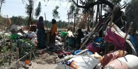 Expulsions forcées à Bole, Addis-Abeba, Éthiopie, en avril 2020. © privat