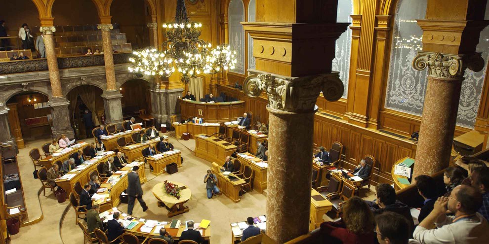 Salle du Conseil des États. © parlament.ch