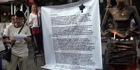 Action de la section turque d'Amnesty contre la torture © Amnesty International