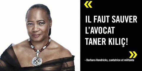 La célèbre cantatrice Barbara Hendricks demande la libération de Taner Kiliç, le président d'Amnesty Turquie détenu depuis juin 2017. © DR