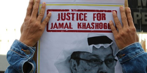 Partout dans le monde, des protestations contre le meurtre du journaliste saoudien Jamal Khashoggi ont eu lieu, comme ici à Makassar, en Indonésie. © Herwin Bahar / shutterstock.com