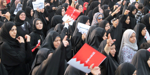 Manifestations à Manama début 2011 pour réclamer des réformes. © AI
