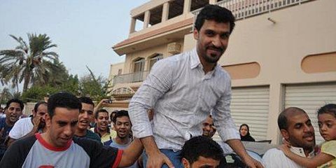 Matar Matar, le jour de sa libération. Il était détenu depuis mai 2011. © DR