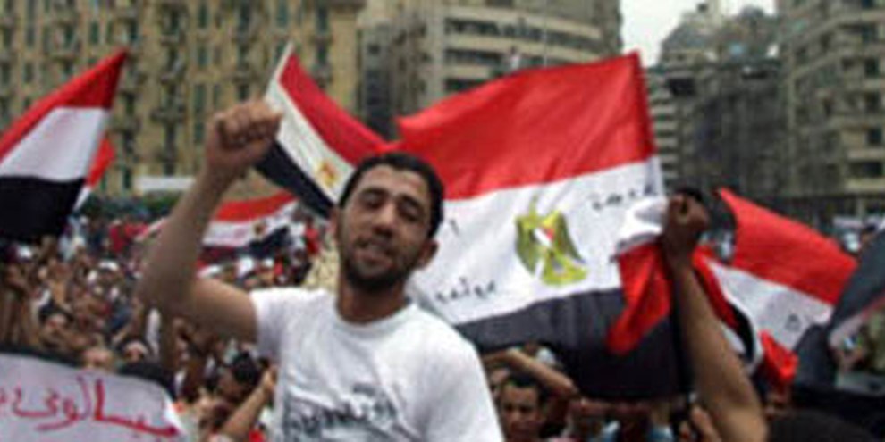 Les manifestations de la place Tahrir, en 2011. © AI