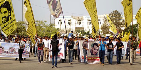 Au moins vingt-sept personnes ont été tuées lors de manifestations qui se sont tenues entre le 23 et le 26 janvier 2015. © Alaa Elkamhawi / Demotix 