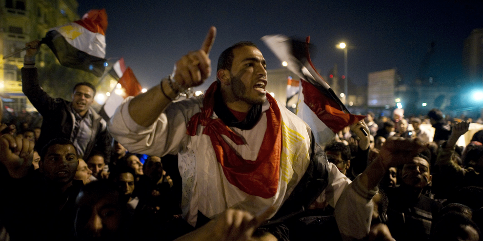 Cinq ans après le soulèvement qui a conduit à la destitution du président Moubarak, l'Égypte est redevenue un État policier répressif. © Chris Hondros/Getty Images
