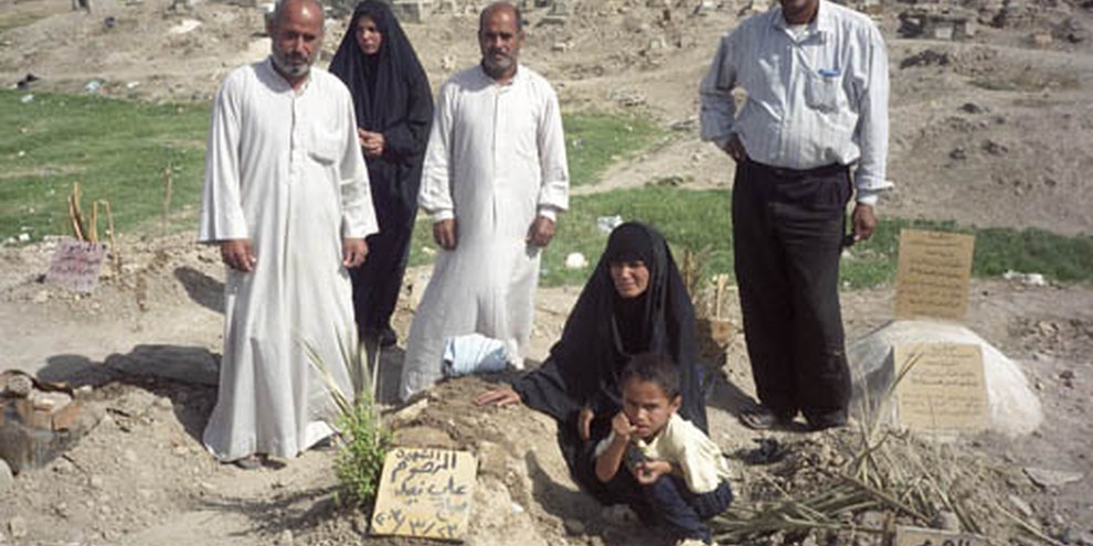 Le nombre de civils tués en Irak depuis le début du conflit est accablant. © AI