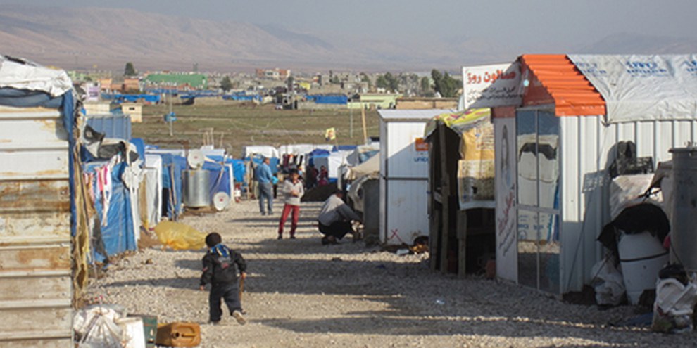 Le camp de Domiz, au Kurdistan irakien, abrite plus de 45 000 réfugiés de Syrie. © AI