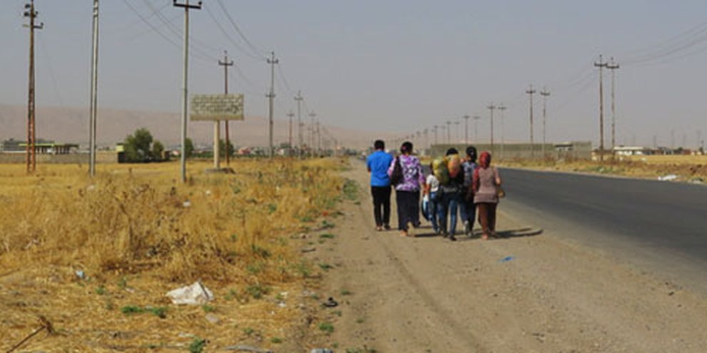 En Irak, de nombreuses familles tentent de fuir les conflits. © AI