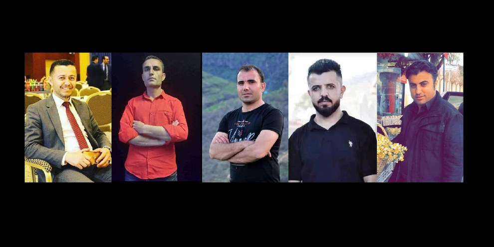 Shvan Saeed, Ayaz Karam, Guhdar Zebari, Hariwan Issa und Sherwan Sherwani (de gauche à droite). © Droits réservés