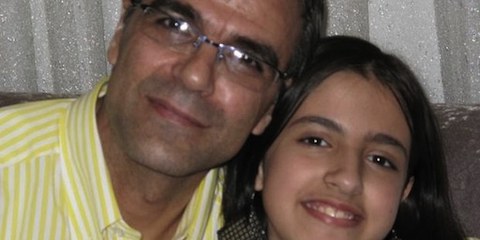 L'époux de Nasrin Sotoudeh, Reza Khandan, et leur fille de 12 ans, Mehraveh, sont frappés d'une interdiction de voyager. © DR