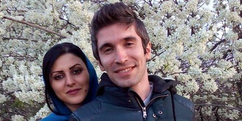 Arash Sadeghi avec son épouse Golrokh Ebrahim Iraee © Droits réservés
