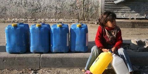 Les citernes d'eau en Cisjordanie sont souvent ciblées par l'armée israélienne, privant d'eau la population palestinienne. © Iyad El Baba/UNICEF-oPt