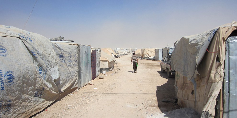 Le camp de refugiés Zaatari en Jordanie accueille plus de 120'000 réfugiés syriens. © Amnesty International