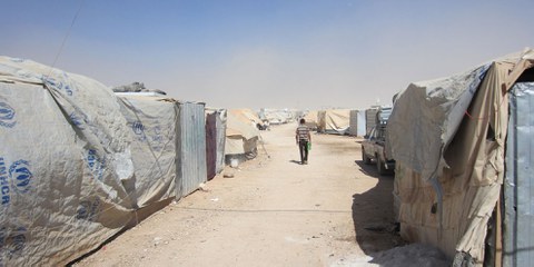 Le camp de refugiés Zaatari en Jordanie accueille plus de 120'000 réfugiés syriens. © Amnesty International
