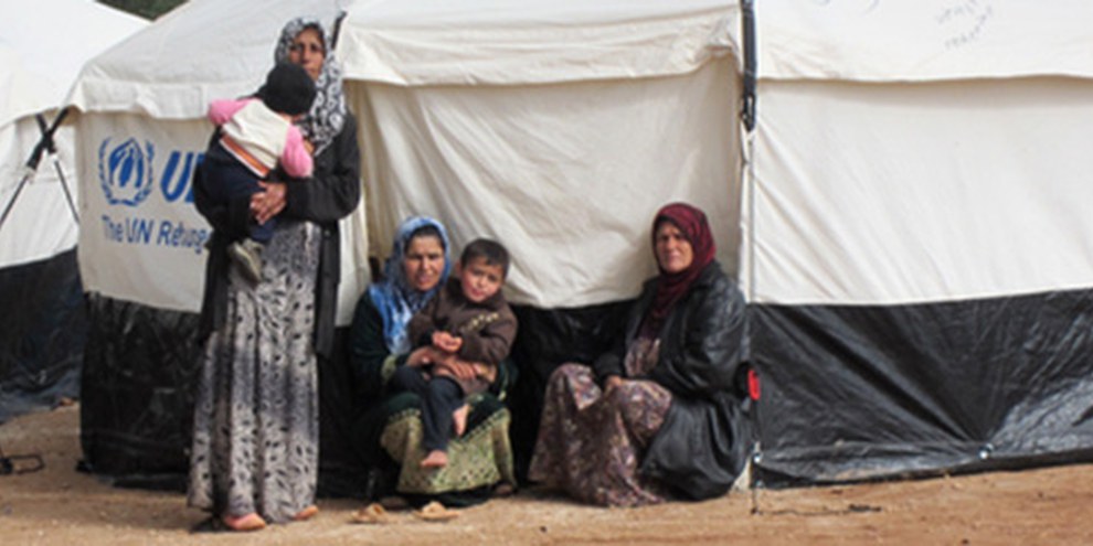 Un camps de réfugiés à Atmah, en Syrie. © AI