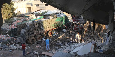 Attaque d'un convoi humanitaire près d'Alep
