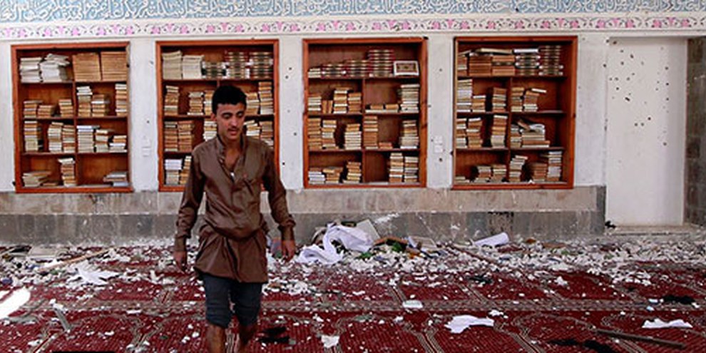 Ces attentats sont parmi les plus meurtriers au Yémen depuis que les houthistes ont pris le contrôle de la capitale en septembre 2014. © MOHAMMED HUWAIS/AFP/Getty Images