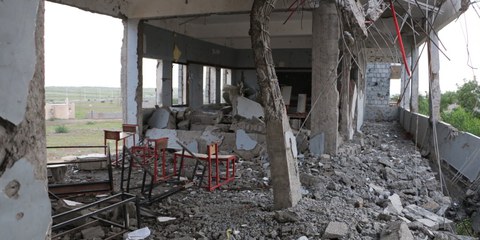École attaquée au Yémen © Amnesty International