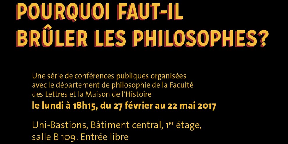 feuille volante de présentation. © Faculté de théologie UNIGE