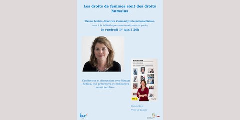 Conférence de Manon Schick sur les droits des femmes