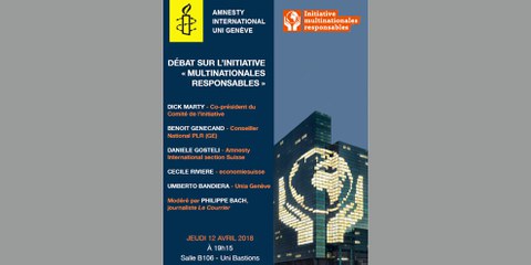 Débat sur l'initiative «Multinationales responsables»
