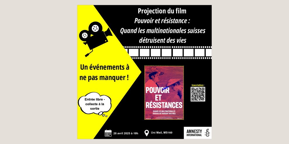 «Pouvoir et résistances: quand les multinationales suisses détruisent des vies»