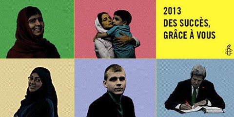 Grâce à ses membres et ses partisans, Amnesty International a accompli des succès importants en 2013. © Amnesty International