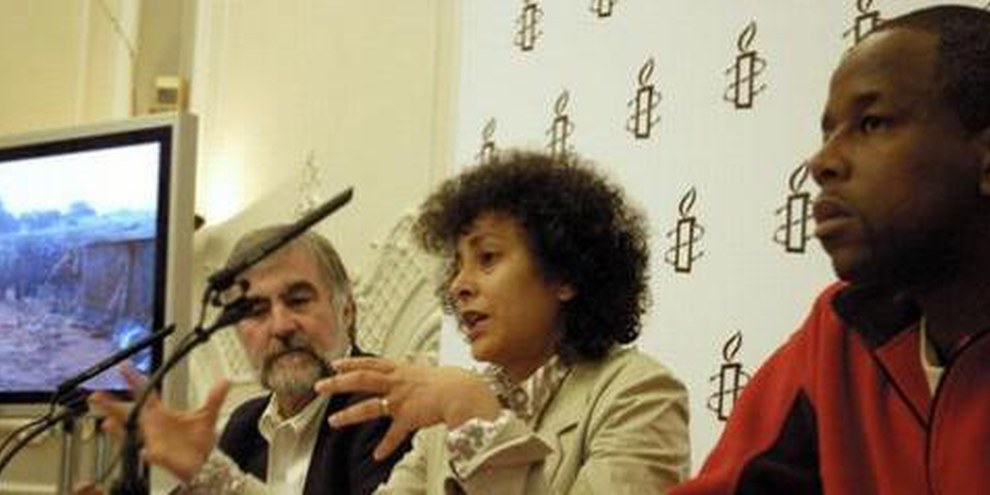 Les délégués d’Amnesty font part de leur préoccupation sur le Darfour. © AI 