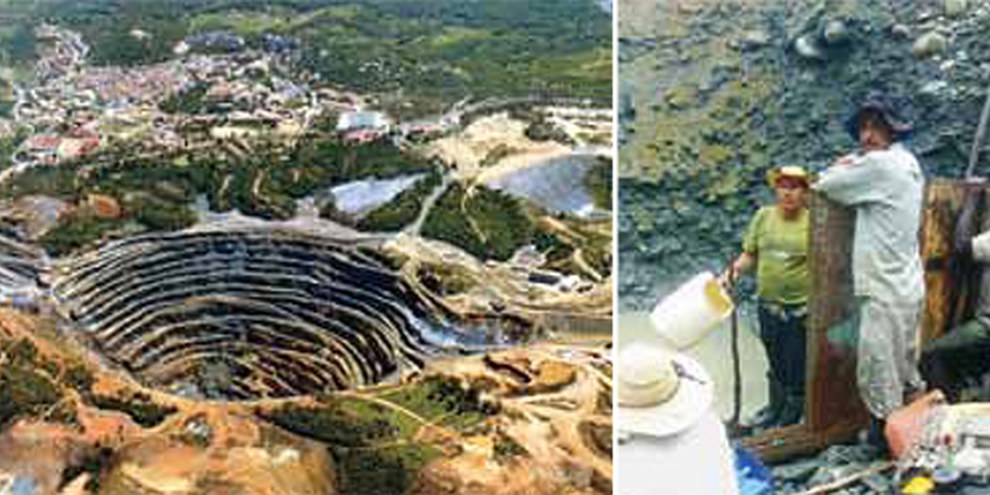 De nombreuses mines d’or ont vu le jour dans le département de Cauca. Beaucoup d’entre elles sont illégales. © David Dazan