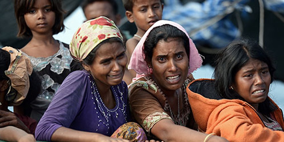 Des milliers de réfugié·e·s rohingyas sont bloqué·e·s en mer au large des côtes de l’Asie du Sud- Est alors que les gouvernements de la région restent inactifs. | © CHRISTOPHE ARCHAMBAULT/AFP/Getty Images